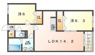 メゾン　アンソレイエの物件間取画像